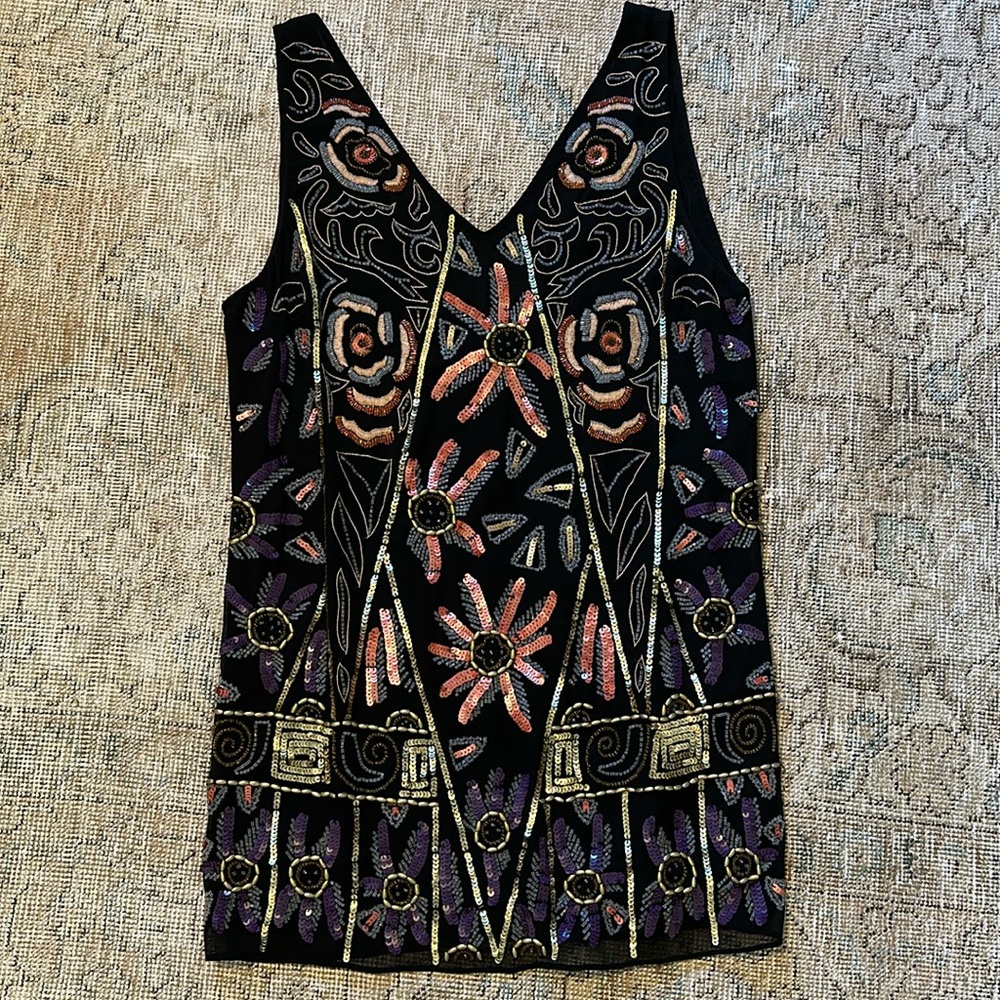 Free People beaded mini dress